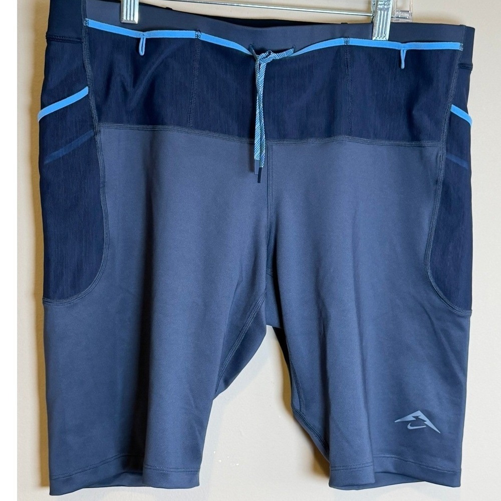Nike Dri-FIT ADV Trail Lava Loop Running 1/2-Length Tights Blue XXL
